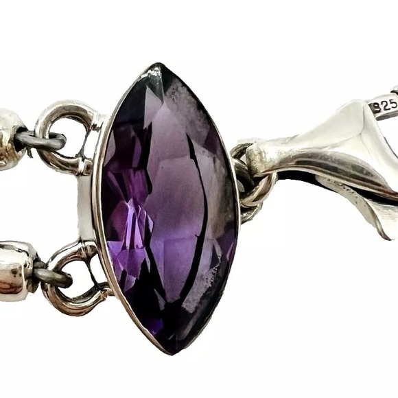 🌟Nicky Butler 925 Silver Aqua Quartz Garnet Citrine Amethyst Bracelet Brand NEW - Picture 10 of 14